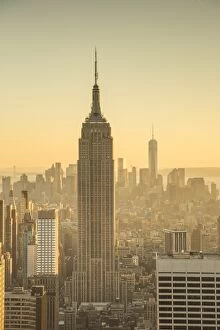 Architecture Collection: Empire State Building (One World Trade Center behind), Manhattan, New York City, New York