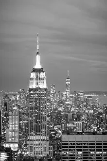 Images Dated 20th May 2022: Empire State Building & One World Trade Center, Manhattan, New York City, USA