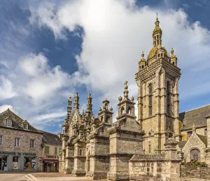 Sacred Prints: Enclosed parish of Saint-Thegonnec, Cotes-d Armor, Brittany, France