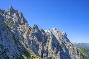 Images Dated 3rd November 2020: Engelhorner with Wetterhorn, Berner Oberland, canton Berne, Switzerland