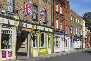 Images Dated 5th September 2019: England, Berkshire, Eton, Eton High Street, Colourful Shop Fronts