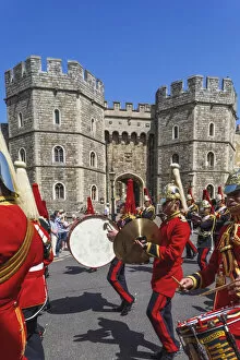 Images Dated 5th September 2019: England, Berkshire, Windsor, Windsor Castle, Changing The Guard Ceremony