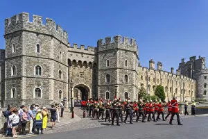 Images Dated 5th September 2019: England, Berkshire, Windsor, Windsor Castle, Changing The Guard Ceremony