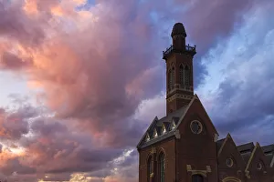 Birmingham Prints: England, Birmingham, Edgbaston, Waterworks Tower One of the 2 towers - said to have