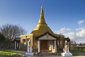Birmingham Prints: England, Birmingham, Edgbaston, Dhamma Talaka Peace Pagoda
