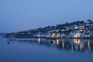 Images Dated 14th October 2013: England, Cornwall, St.Mawes, Town Skyline