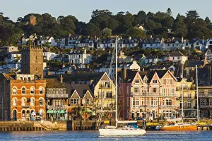 England, Devon, Dartmouth, River Dart and Dartmouth Skyline