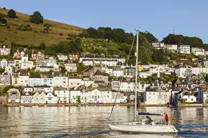England, Devon, Dartmouth, River Dart and Dartmouth Skyline