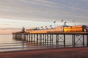England, Devon, Paignton Pier and Beach
