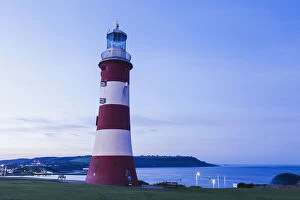 Images Dated 30th November 2017: England, Devon, Plymouth, Plymouth Hoe, Smeatons Tower aka Eddystone Lighthouse