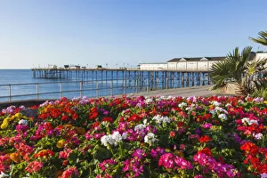 Images Dated 30th November 2017: England, Devon, Teignmouth, Teignmouth Pier and Beach