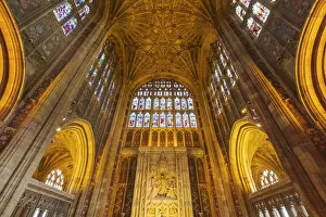 Images Dated 14th January 2022: England, Dorset, Sherborne, Sherborne Abbey, Interior View
