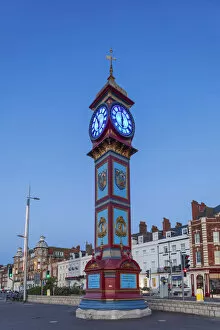 Images Dated 14th January 2022: England, Dorset, Weymouth, Weymouth Esplanade, The Jubilee Clock Tower Erected in 1888 to