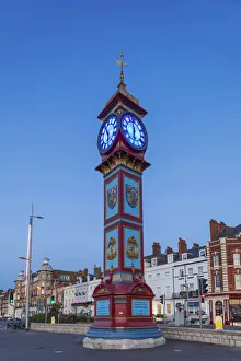 England, Dorset, Weymouth, Weymouth Esplanade, The Jubilee Clock Tower Erected in 1888 to Commemorate The Golden Jubilee of Queen Victoria