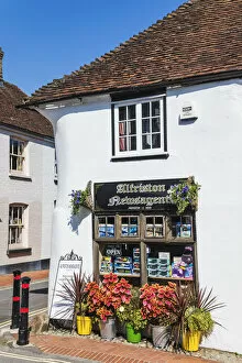 Images Dated 23rd November 2018: England, East Sussex, Alfriston, Traditional Newsagent Shop Window