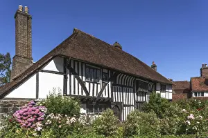 Timbered Prints: England, East Sussex, Battle, Medieval Timbered Building