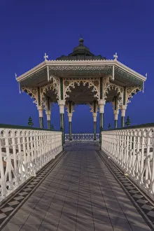 Brighton Prints: England, East Sussex, Brighton, Brighton Seafront, The Ornate Victorian Bandstand