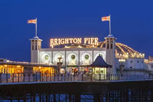 English Coast Collection: England, East Sussex, Brighton, Brighton Pier