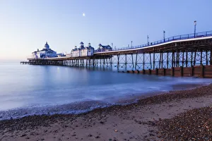 England, East Sussex, Eastbourne, Eastbourne Pier at Dawn