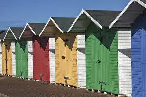Images Dated 30th September 2020: England, East Sussex, Eastbourne, Colourful Beach Huts