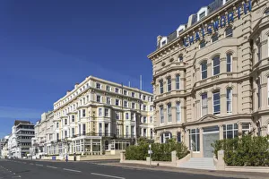 Sea Front Prints: England, East Sussex, Eastbourne, Seafront Hotels