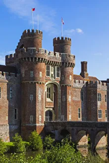 Moat Prints: England, East Sussex, Hailsham, Herstmonceux, Herstmonceux Castle