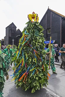 Participants Prints: England, East Sussex, Hastings, The Annual Traditional Jack in the Green Festival aka