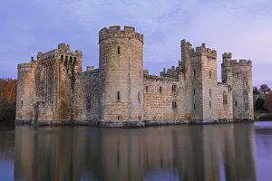 Images Dated 5th September 2019: England, East Sussex, Robertsbridge, Bodiam Castle and Castle Moat