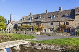 Upper Slaughter Prints: England, Gloucestershire, Cotswolds, Upper Slaughter