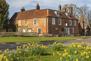 Hampshire Prints: England, Hampshire, Alton, Chawton, Jane Austens House in the Spring