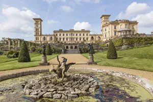 England, Hampshire, Isle of Wight, Osborne House, Main Entrance