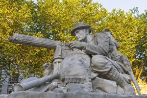 Portsmouth Prints: England, Hampshire, Portsmouth, Guildhall Square, WWI and WWII War Memorial