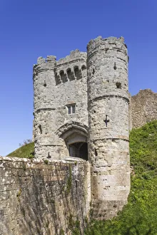 Isle Of Wight Prints: England, Isle of Wight, Newport, Carisbrooke Castle