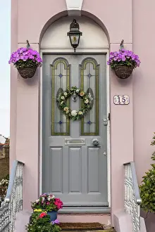 Doorways Prints: England, Kent, Broadstairs, Colourful Residential Doorways