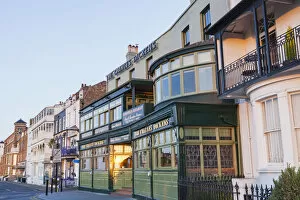 England, Kent, Broadstairs, Victoria Parade and The Charles Dickens Tavern