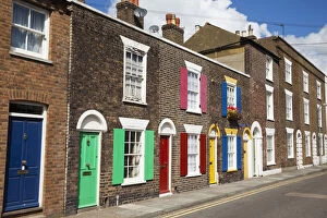 Images Dated 8th November 2011: England, Kent, Deal, Colourful Converted Fishermans Cottages