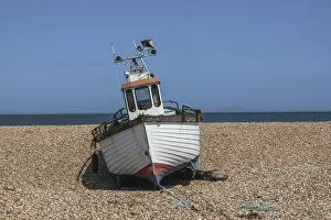 English Coast Collection: England, Kent, Dungeness, Clinker Fishing Boat