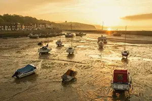 Harbours Prints: England, Kent, Folkestone, Folkestone Harbour at Sunrise
