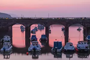 Folkestone Prints: England, Kent, Folkestone, Folkestone Harbour at Sunrise