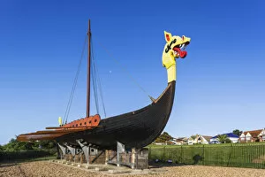 England, Kent, Ramsgate, Cliffsend, The Viking Longboat
