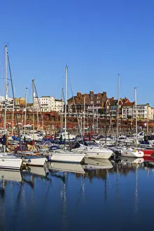 England, Kent, Ramsgate, Yachts at Anchor in Ramsgate Marina