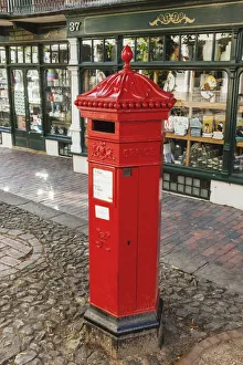 Post Prints: England, Kent, Tunbridge Wells, The Pantiles, Traditional Red Postbox