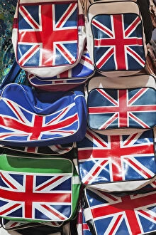Images Dated 18th July 2013: England, London, Camden, Camden Lock Market, Souvenir Bags