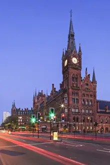 Train Prints: England, London, Camden, St. Pancras Railway Station