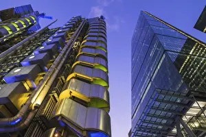 Cheesegrater Prints: England, London, The City, The Leadenhall Building and Lloyds Building