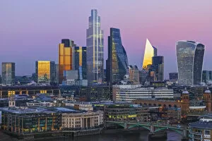 Images Dated 19th February 2020: England, London, City of London Skyline showing Modern Skyscrapers