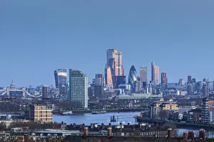 City Skyline Prints: England, London, Greenwich, London Skyline View from Greenwich Park