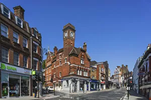 Images Dated 22nd June 2020: England, London, Hampstead, Village Centre and The Clock Tower