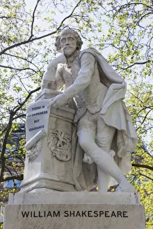Images Dated 6th August 2014: England, London, Leicester Square, Shakespeare Statue