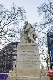 Images Dated 4th March 2022: England, London, Leicester Square, Shakespeare Statue
